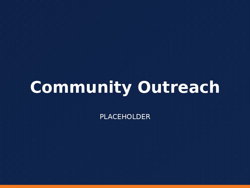Community Outreach